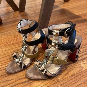 Christian Louboutin animal print heels